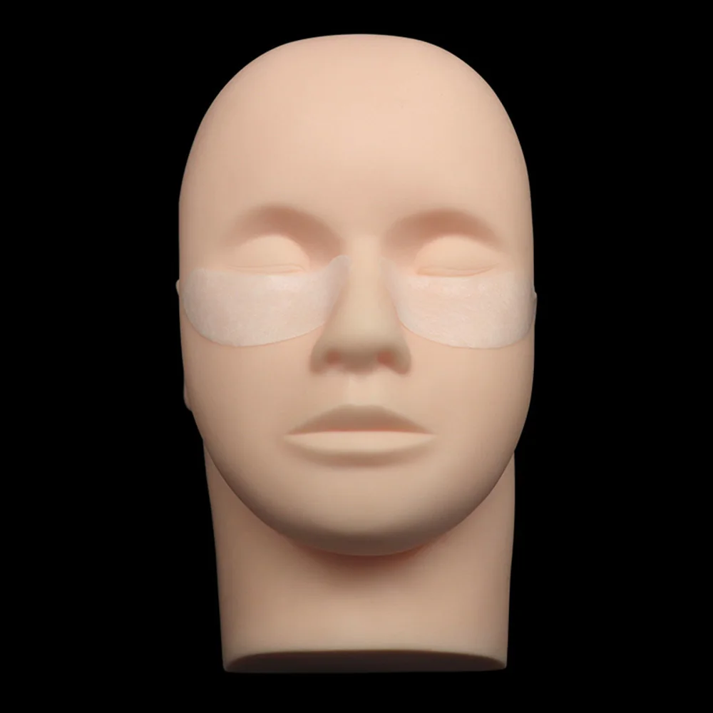 

Mannequin Head Flat Eye Facial Eyelash Eyelash Extension Makeup Practice Cosmetic Model Professional Training Heads Tool