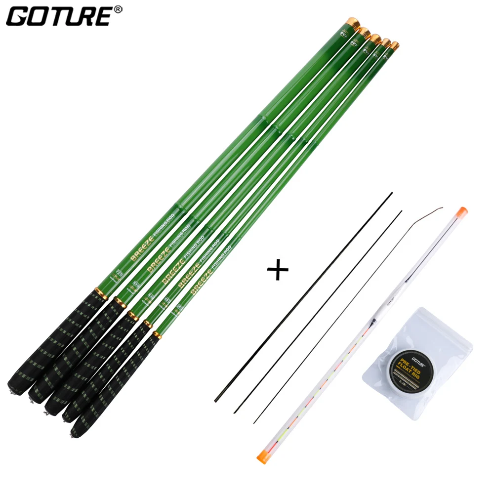 

Goture Telescopic Fishing Rod 3.0M-7.2M Carbon Fiber Hand Pole Stream Fishing Rod Ultralight Carp Fishing Feeder Accessories