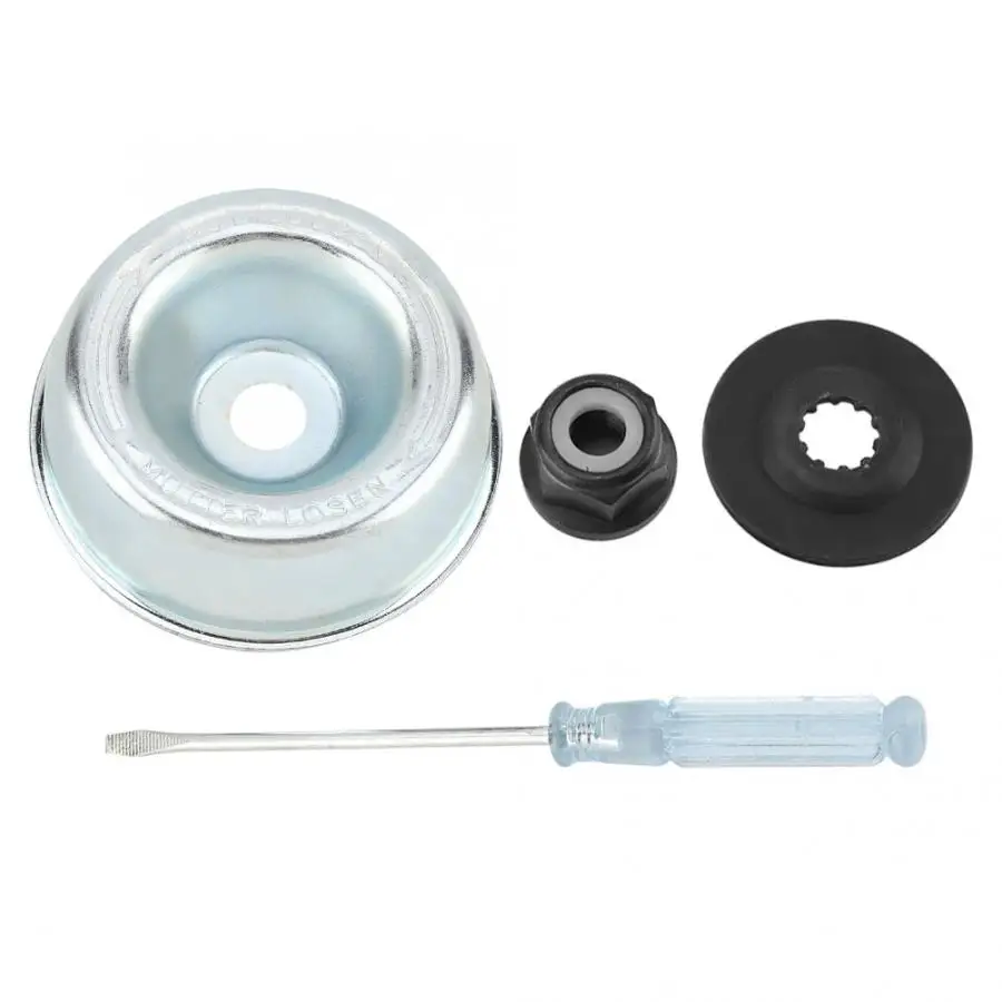 

4 Pcs Lawn Mower Gearbox Assembly Set Stop pushing pad &Board&Collar nut&Screwdriver