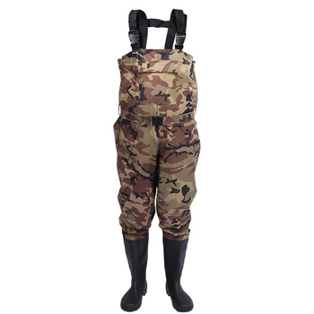 Fishing Vest Chest Wader NylonPVC Waterproof Fishing Hunting Waders for Men and Women Fishing Rod Lures Bait Tackle Pesca