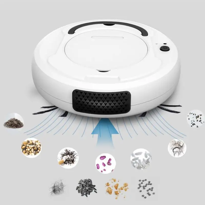 

USB Rechargeable Floor Sweeping Robot Dust Catcher Intelligent Auto-Induction Vacuum Cleaner Mini Automatic Sweeping Robot Mop