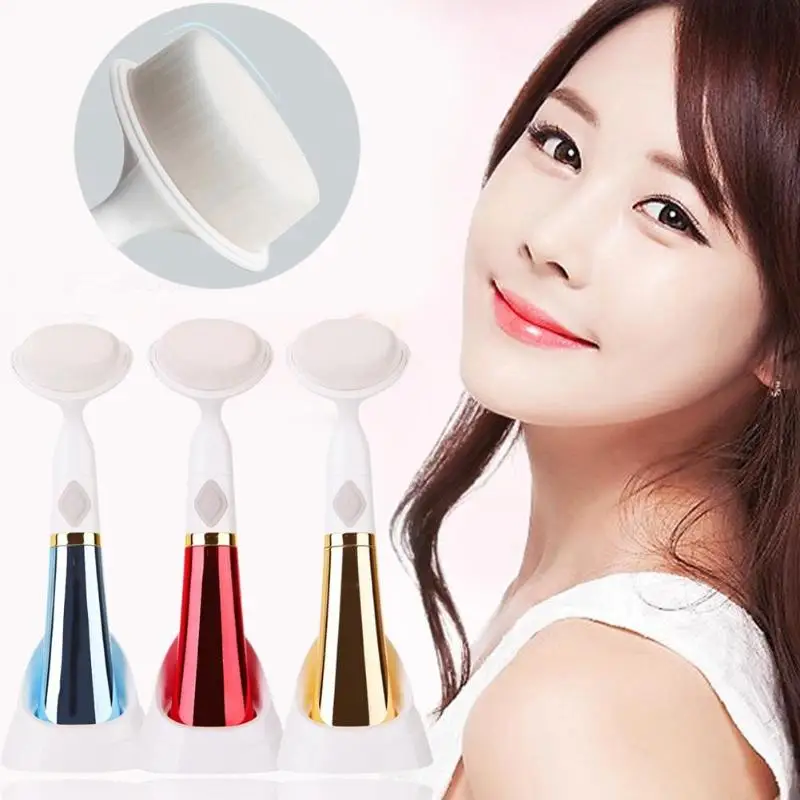 3D Electric Ultrasonic Face Cleaning Brush Ultra Soft Sterile Fiber