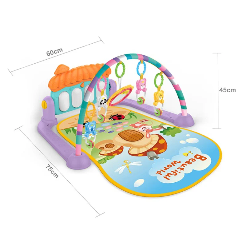 Baby Gym Tapis Puzzles Mat Educational Rack Toys Baby Music Play Mat With Piano Keyboard Infant Fit