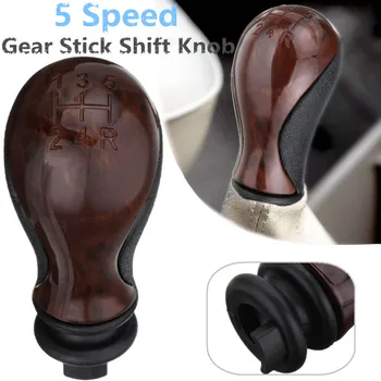 

5 Speed MT Car Gear Shift Knob Peach Wood Styling Lever Shifter For Citroen Saxo Xsara Xantia C2 C3 C4 C5 C3 Picasso/Pluriel