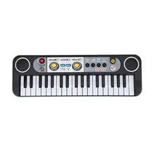 37 клавиш ребенок орган Электрический пианино Цифровая музыка электронная клавиатура музыкальный инструмент с мини микрофоном для детей Learni