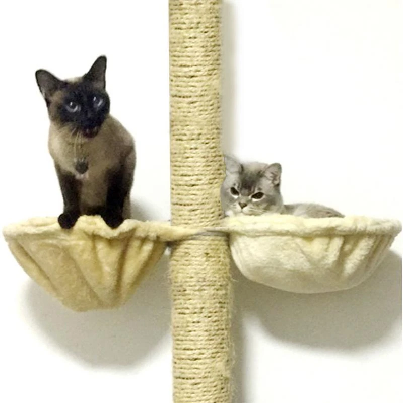 Hamac Nid De Chat En Molleton Doux Et Chaud Panier Suspendu Rond Filet De Basket Ball Cadre D Escalade Pour Chaton Aliexpress