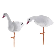 2pcs Full Body Goose Hunting Decoys 3DLifelike Goose Swan Decoys Yard Decor For Outdoor Hunting Training Accessories Durable 2pcs Full Body Goose Hunting Decoys 3DLifelike Goose Swan Decoys Yard Decor For Outdoor Hunting Training Accessories Durable