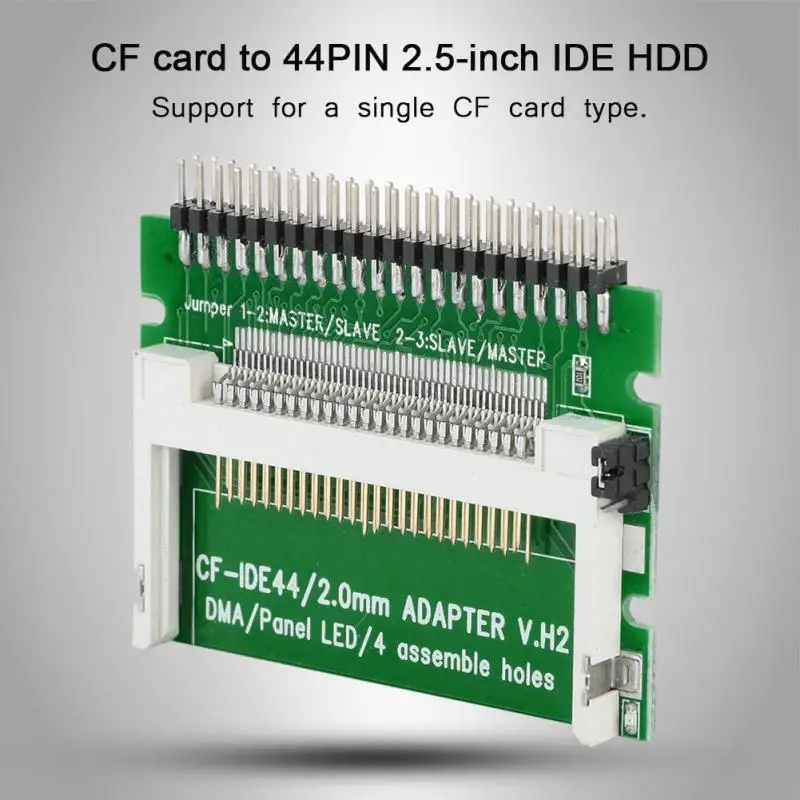 Компактная флеш карта памяти CF на 2 5 дюймовый 44Pin IDE ноутбук SSD HDD адаптер
