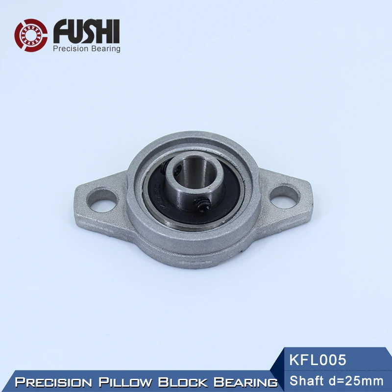 KFL005 Bearing 25 mm Shaft Diameter ( 2 Pcs ) KFL Zinc Alloy Pillow Block Flange Block Bearings