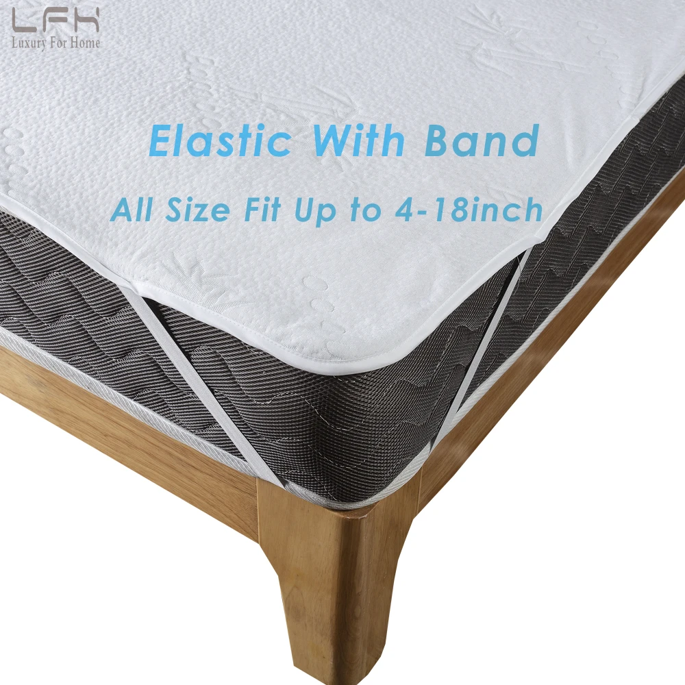 LFH ملايات سرير من البامبو للماء حماية السرير و فراش مكافحة العث غطاء مرتبة المريض سرير بيبي ترطيب الخشخاش التدريب استخدام LFH ملايات سرير من البامبو للماء حماية السرير و فراش مكافحة العث غطاء مرتبة المريض سرير بيبي ترطيب الخشخاش التدريب استخدام