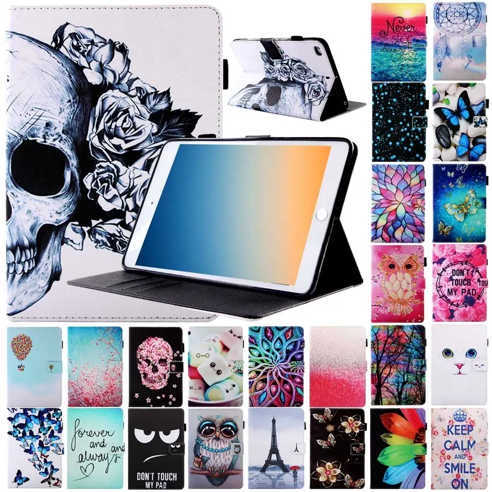 

Case for iPad Mini 5 7.9'' 2019 Printed Leather Wallet Flip Case Stand Cover Tablet Protective Case for Apple iPad Mini 5 Fundas