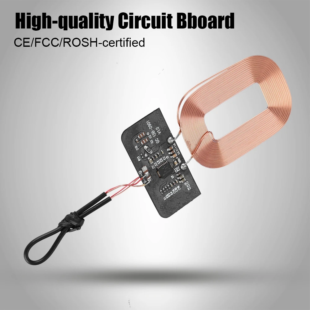 

DIY Qi Standard Wireless Charging Receiver Module Coil Receiver Module Circuit Board for iPhone 8/8plus/X for Samsung S8/S9