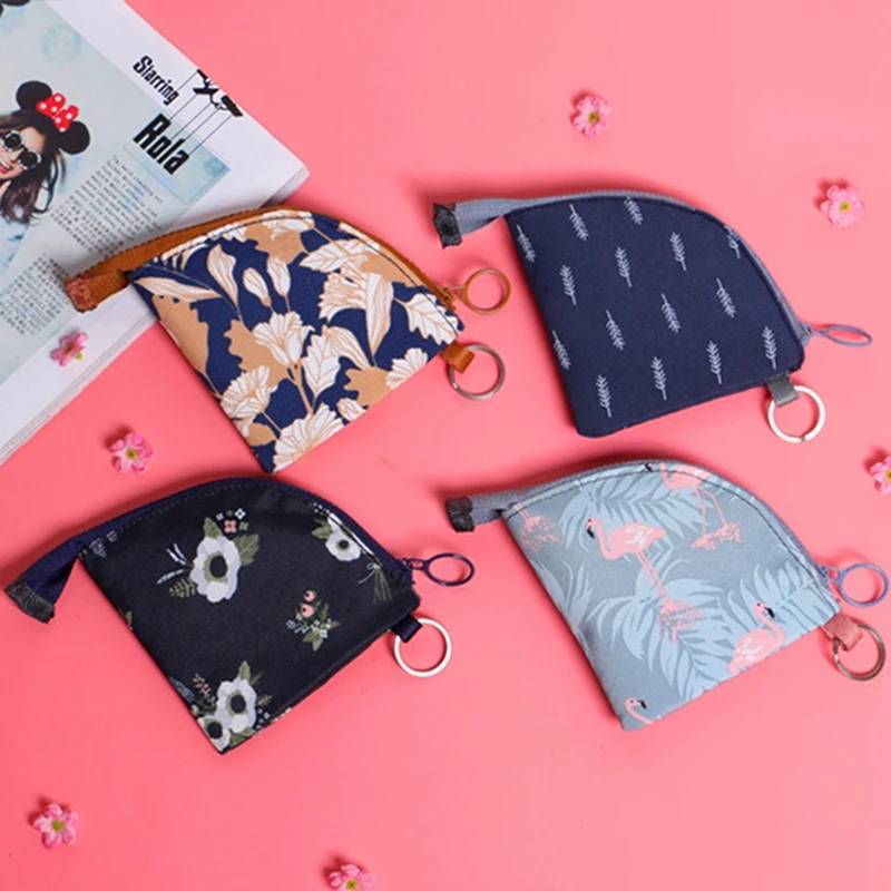 

Lady Women Small Canvas Purse Mini Zip Wallet Coin Case Bag Handbag Pouch Wallet