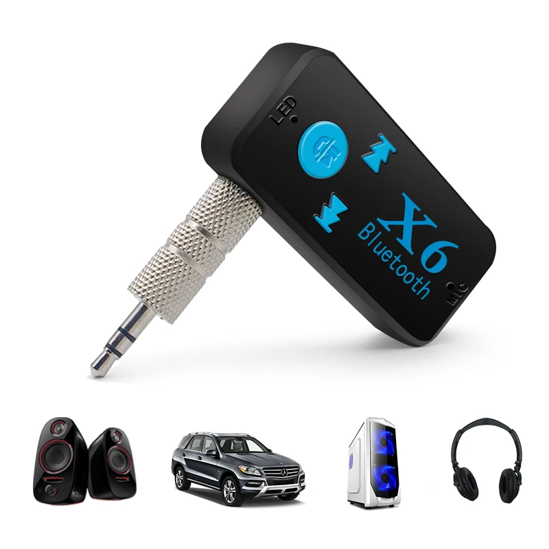 

Bluetooth Aux Audio Receiver Adapter 3.5mm Jack Bluetooth 4.1 Handsfree Support TF Card A2DP Mp3 Music Receiver For iphone car