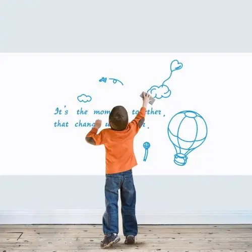 

AU White Board Dry Erase Removable Vinyl Wall Sticker Decal Kid Whiteboard Mural