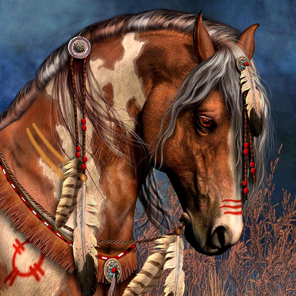 

Diamond Embroidery Horse 5D DIY Diamond Painting Crystal Rhinestone Paintings Animal Art Craft For Home Wall Decor Gift 2019 New