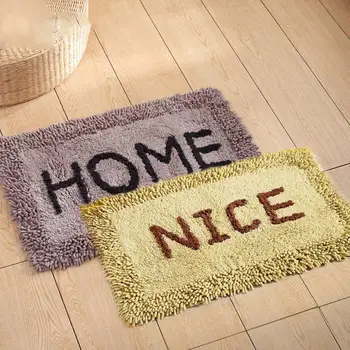 

Letter Pattern blanket Foyer Slip Durable Soft Easy Clean Super absorbent Rugs for Bedside Kitchen Floor Bedroom Pet Bathroom