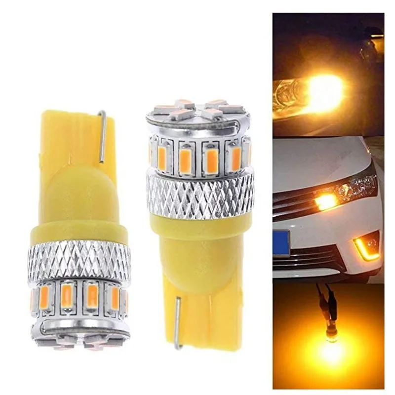 20 шт. w5w LED T10 светодиодный шина Canbus 18SMD 3014 стояночные огни сигнал поворота