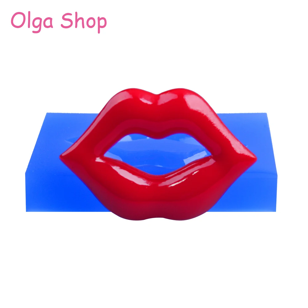 

PYL026 48.7mm Sexy Lips Silicone Push Mold - Mouth Mould Fondant, Sugarcraft, Polymer Clay, Jewelry, Chocolate, Resin, Food Safe