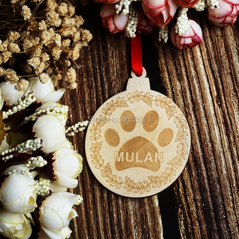 Персональные украшения для домашних животных-Индивидуальный Рождественский орнамент для собак-персональный подарок-рождественские украшения для домашних животных-собака
