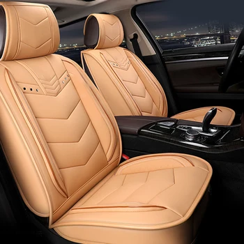 

6D Luxury PU Leather Car Seat Covers Universal 5 Seat Covers for Mercedes Benz W203 W210 W211 AMG W204 C E S CLS CLK CLA SLK