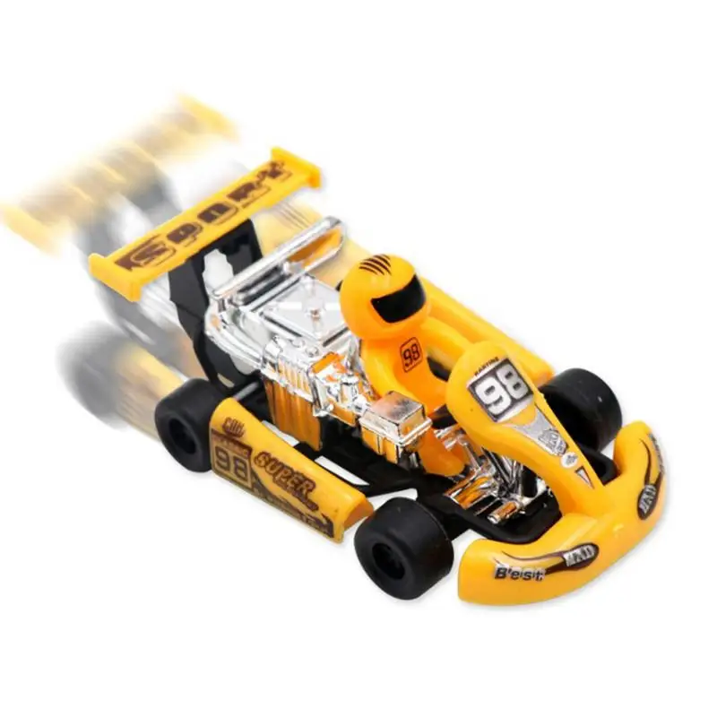 1 предмет Новинка Гоночный автомобиль Мощность Kart Детский пазл игрушки оптом