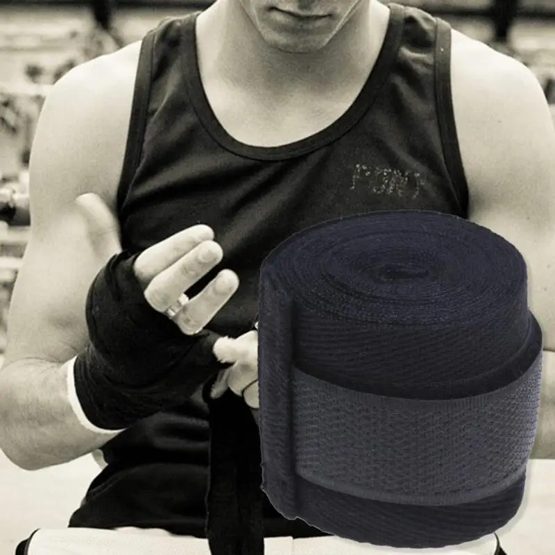 1 шт. 2,5 м хлопок kick боксерский бандаж наручные Ремешки в спортивном стиле боксерский бандаж Муай ММА тхэквондо перчатки обертывания защита для рук