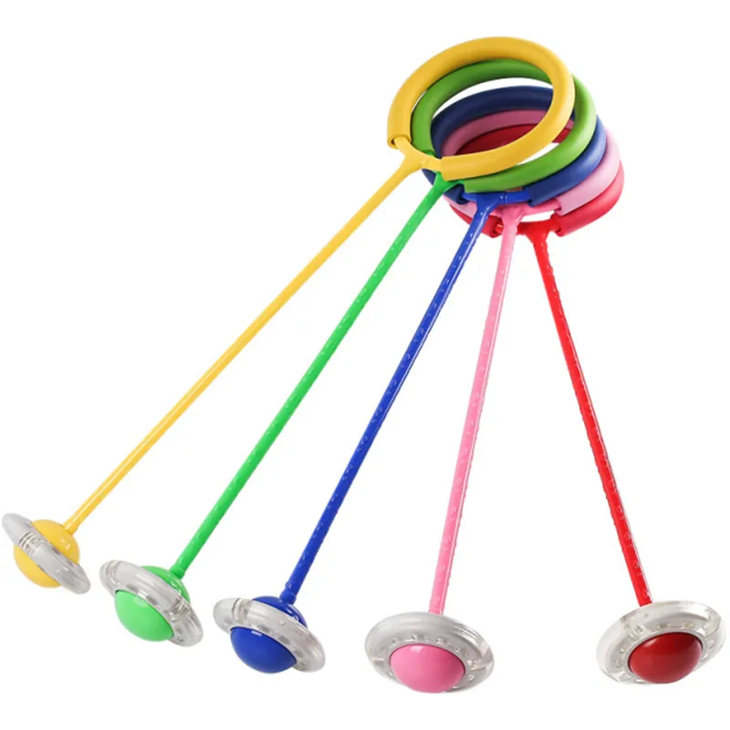 

60cm Fitness Jumping Ball Equipment Single Legged With Sponge Ring Flash Light Novelties Children Doing Physical Exercise Toy