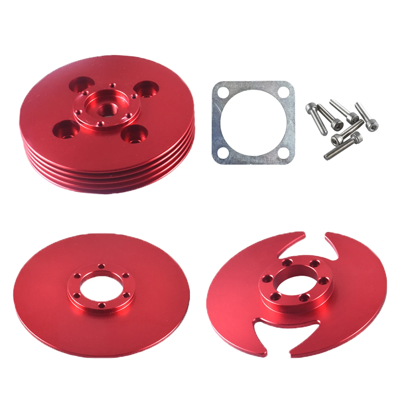 

Red CNC Cylinder Head 66cc / 80cc Gas Motorized Bicycle Black