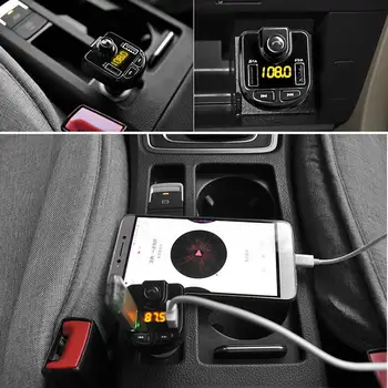 

New BT36 Car Bluetooth MP3 Player Dual USB Car Charger Hands-free FM Transmitter Player FM Modulator U Disk TF Car mp3 Audio