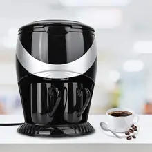 Мини-Кофеварка Американский капельная кофемашина для чая кофе с фильтром чистая сохраняющая тепло пластина