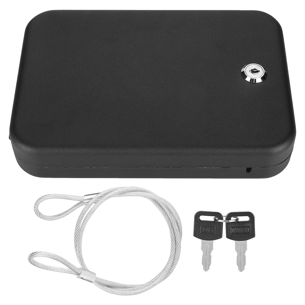 

Portable Safe Case Handgun Valuables Money Jewelry Storage Box