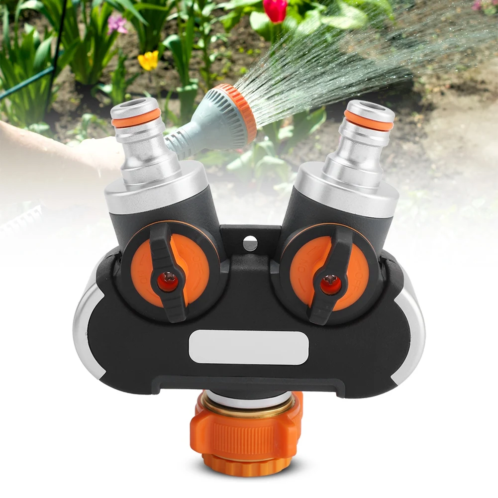 

EU Plug Garden Y Shape Water Pipe Adapter Tap Hose Valve Splitter Faucet Hose Pipe Splitter Quick Connector Garden Supplies