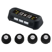 TPMS Wireless Tire Pressure Alarm Monitoring System LCD+4 External Sensors for Car Electronics TPMS Wireless Tire Pressure Alarm Monitoring System LCD+4 External Sensors for Car Electronics