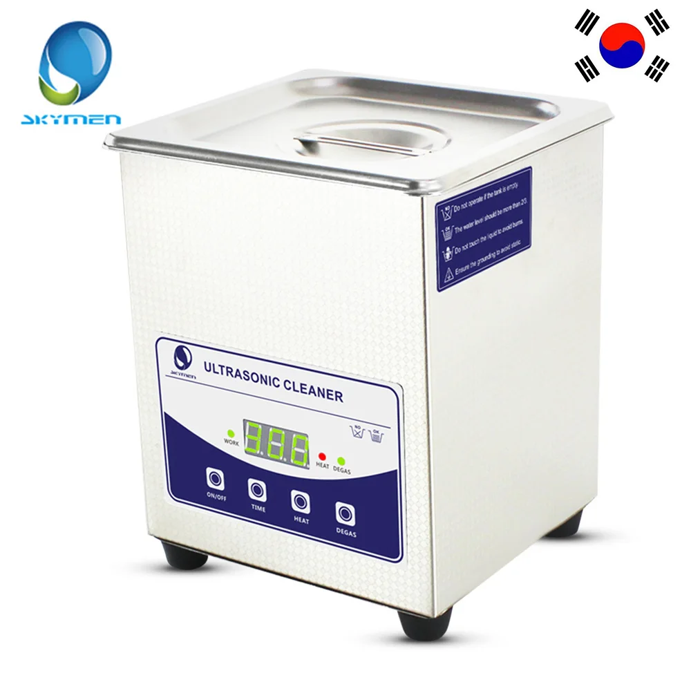 

SKYMEN Digital 2L Ultrasonic Cleaner Stainless Steel Sterilizing Nail Tools With Degas Heating Timer Bath 80W Ultrasound Washer