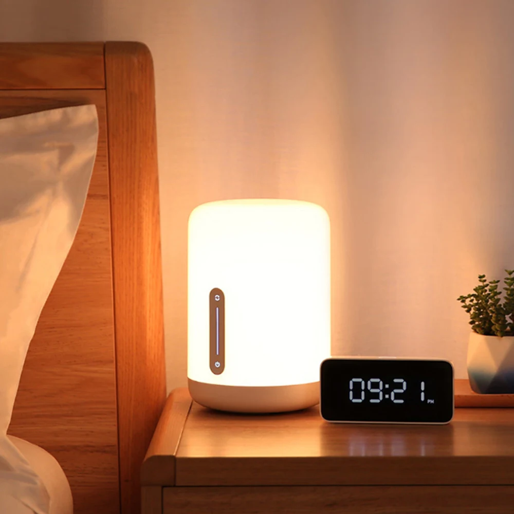 

Smart LED Night Light Bedside Lamp Mijia Bedside Lamp Smart APP Control Touch Switch RGB Version Night light