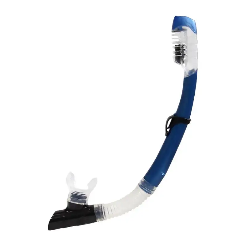 

Dry Snorkel With Adjustable Holder Diving Snorkeling Tube Silicone Breathing Swimming Underwater Snorkel For Adult