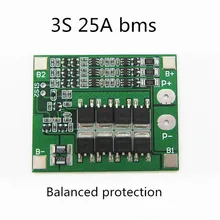 3S 25A 12V литиевый аккумулятор BMS Электрический опрыскиватель сбалансированная схема Солнечная энергия BMS pcba 12,6 v зарядка