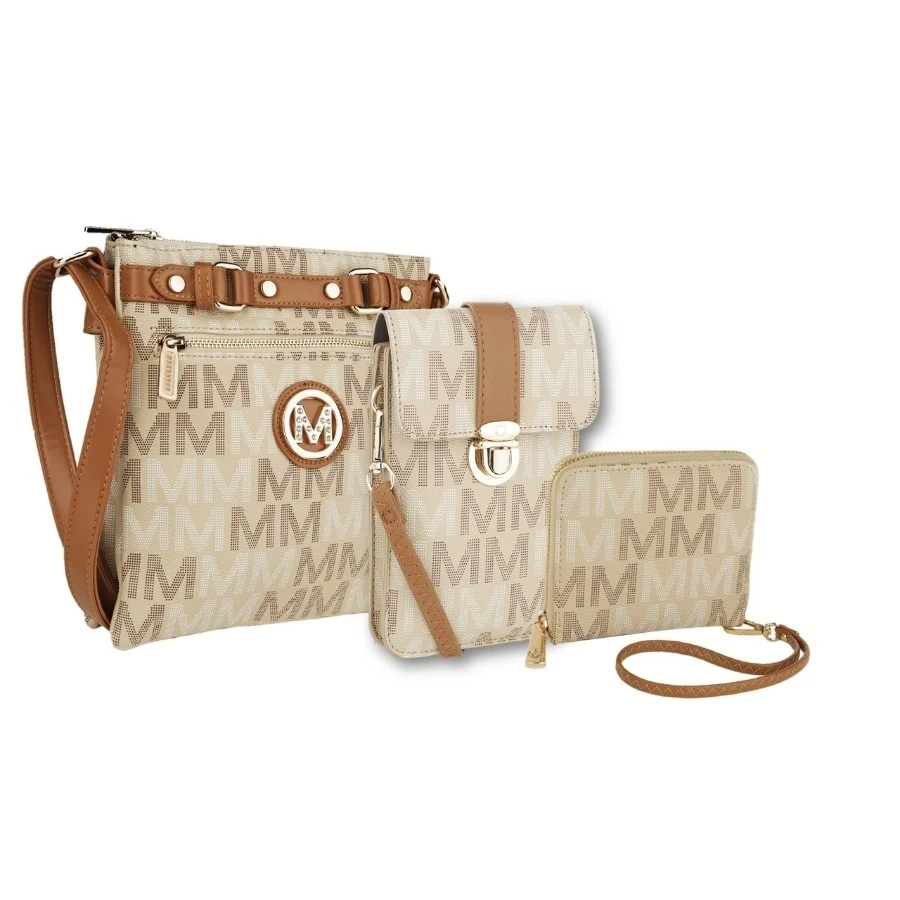 MKF Collection Triple Sets или индивидуальная сумка через плечо кошелек и для телефона Mia K