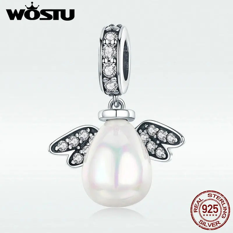 

WOSTU Hot Sale 925 Sterling Silver Little Angel Egg Beads Fit Charm Bracelet & Necklace Pendant Elegant Jewelry Gift DXC1063-L