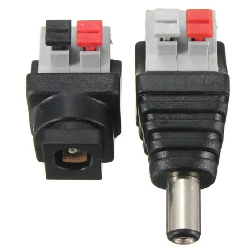 CLAITE DC Power Male Female 5 5*2 1 мм Соединительный адаптер штекер кабель прессованный для