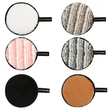 1 шт. моющиеся салфетки для очищения лица многоразовые плюшевые мягкие спонж для очищения лица Двусторонняя губка для снятия макияжа