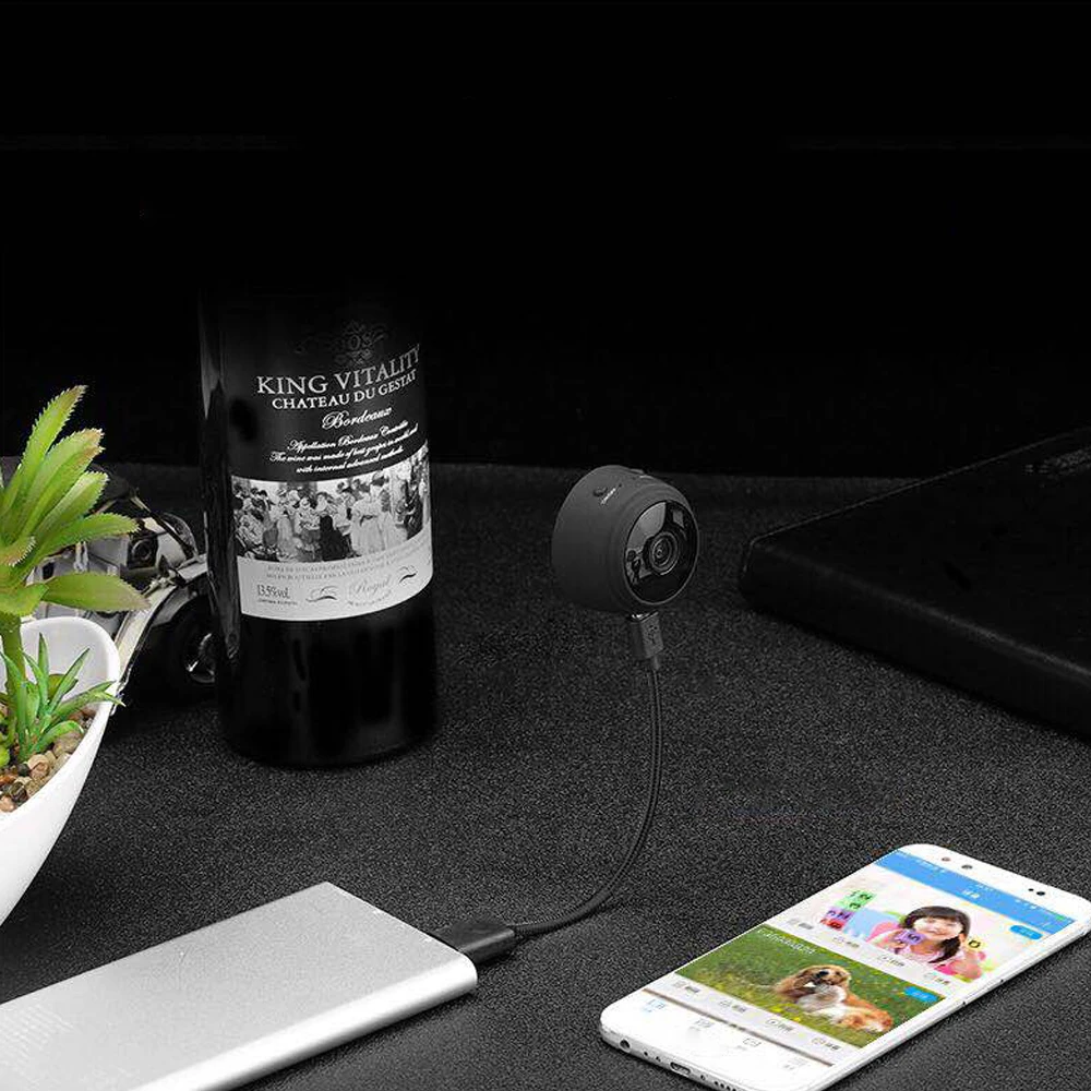Портативный мини WiFi HD 1080P камера металлический корпус камеры ночного видения с