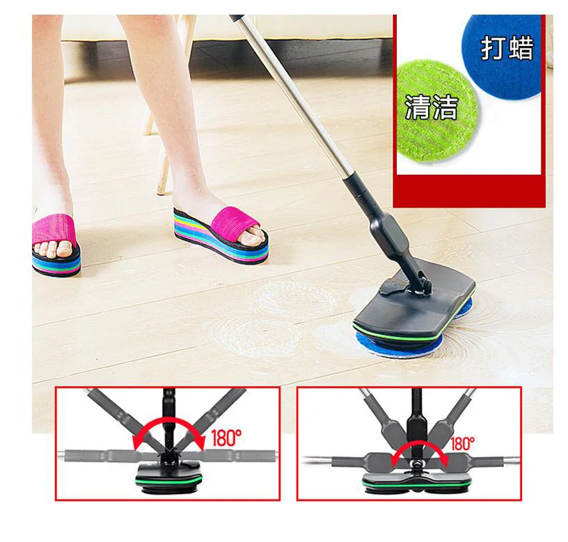 Rechargeable 360 Rotation Cordless Floor Cleaner Scrubber Polisher