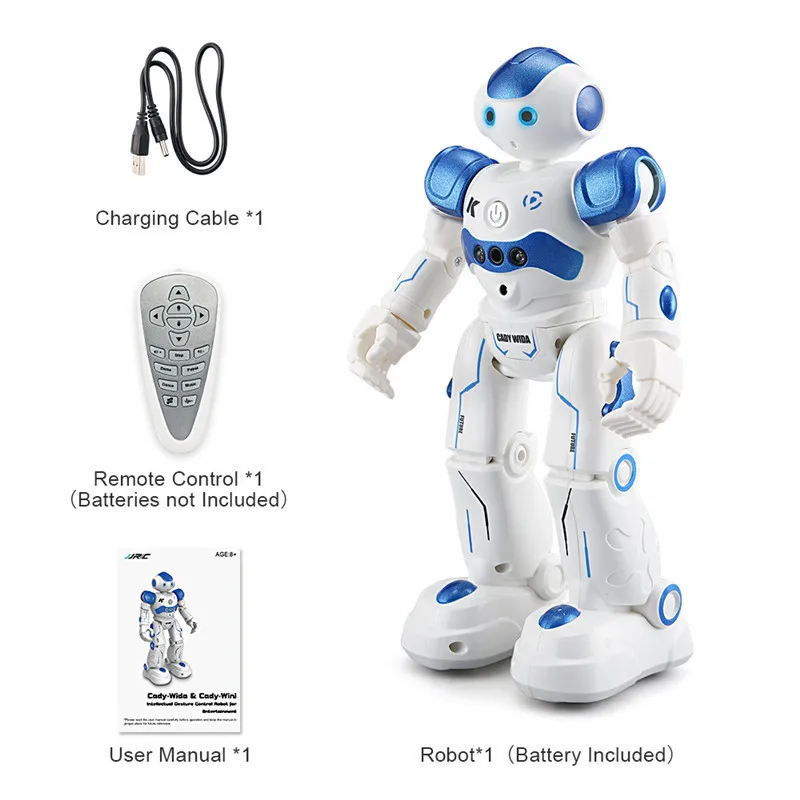 In Stock! JJR/C JJRC R2 USB Charging Dancing Gesture Control RC Robot Toy Blue Pink for Children Kids Birthday Gift Present