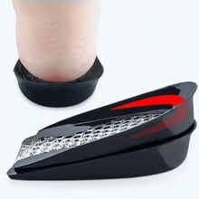 1 Pair Heel Pad Insoles Cushion Shock Absorption Relief Foot Pain Soft Inserts Silicone Breathable Insoles Shoes Accessories