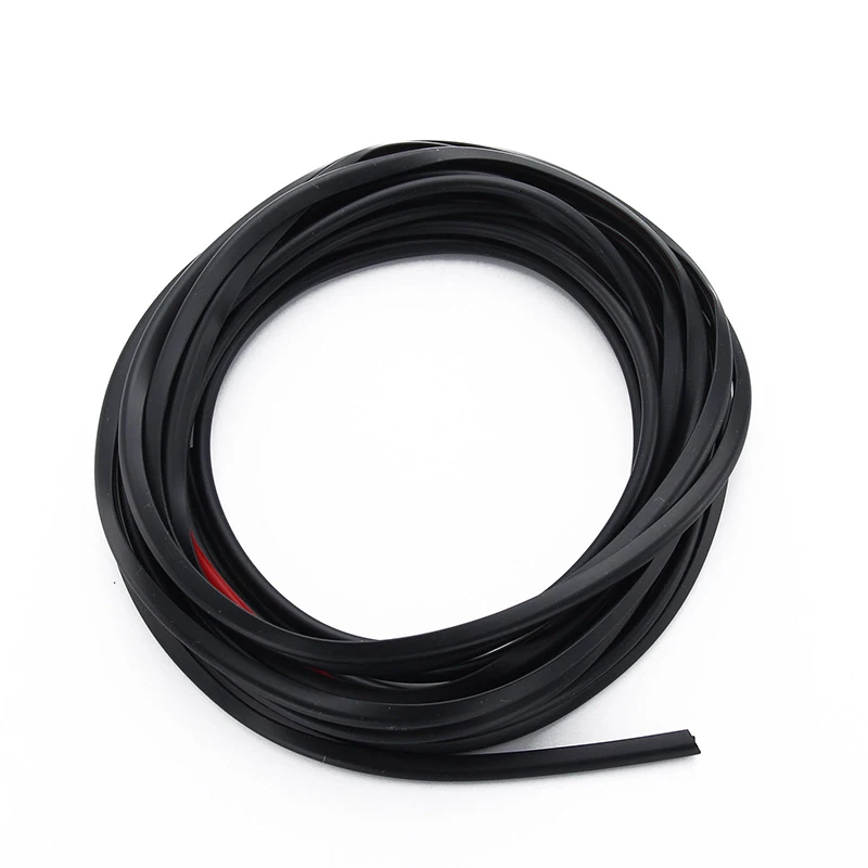 

16ft 5m Long Diy Moulding Trim Strip Car Door Scratch Protector Edge Guard Black