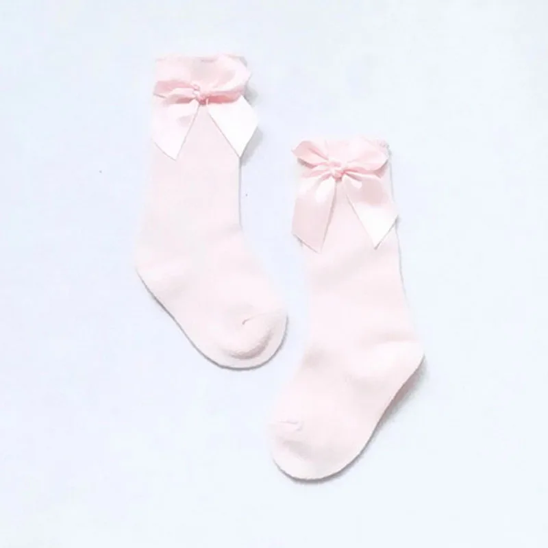 Pudcoco/милые носки для маленьких девочек, 1 пара Гольфы с бантиками, носки принцессы гетры для детей от 0 до 4 лет