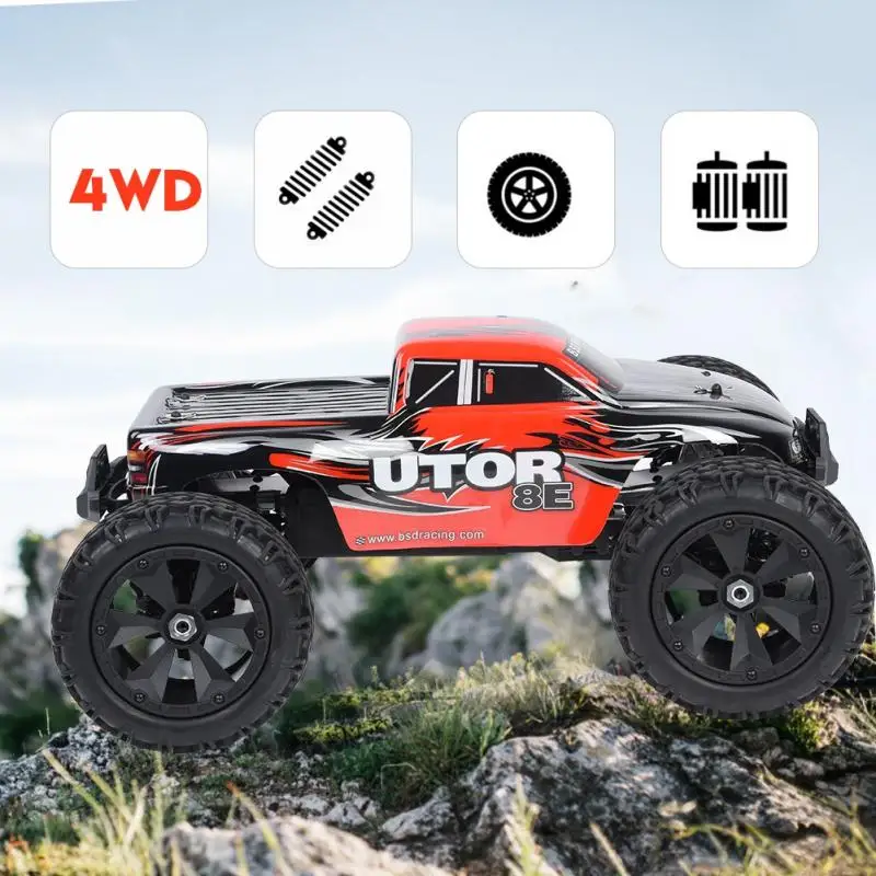 BSD RACING 2,4 GHz 1/8 4WD 3CH автомобиль с дистанционным управлением 120A бесщеточный мотор водонепроницаемый ESC 70 км/ч RC внедорожный автомобиль игрушка детский подарок