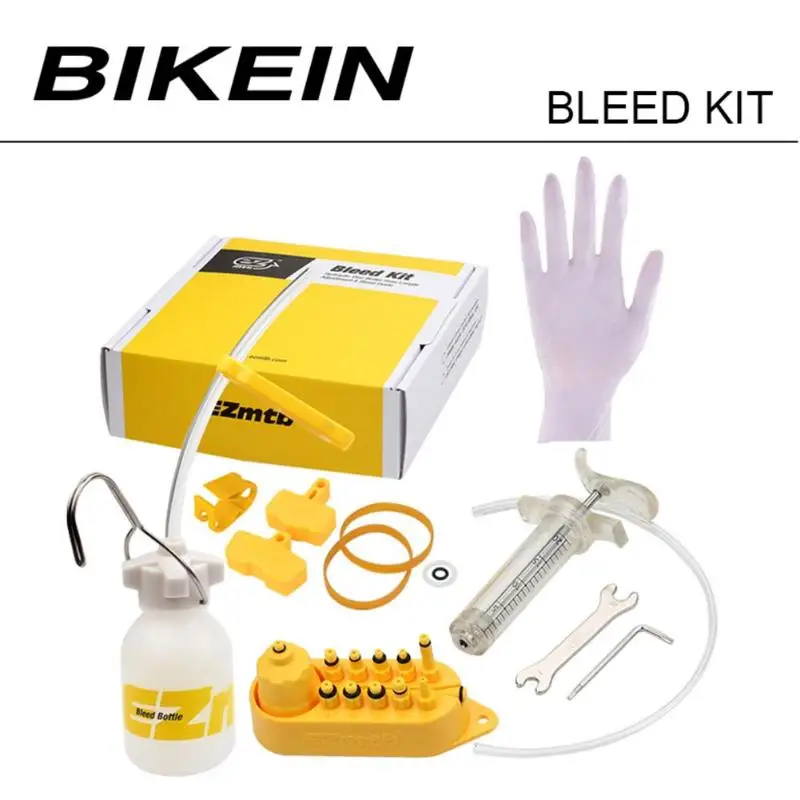 

BIKEIN Bicycle Hydraulic Disc Brake Mineral Oil Bleed Kit for SHIMANO MAGURA TEKTRO SRAM Series MTB Bike Brake Repair Tools